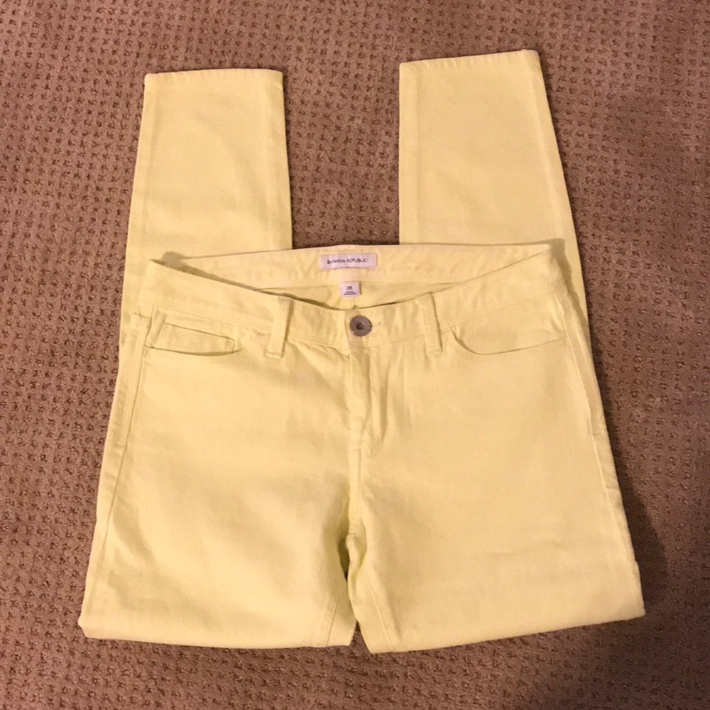 Banana Republic Yellow Jeans NWOT
